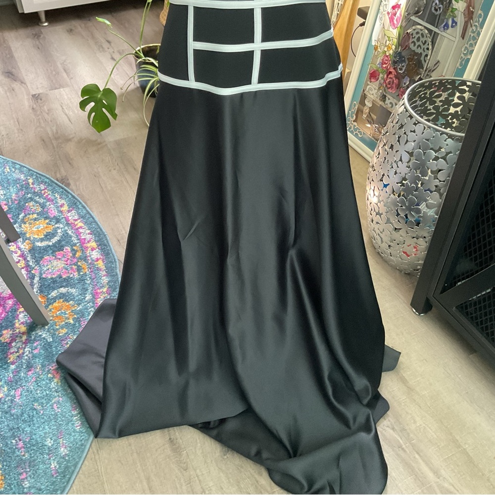 JS Collections Black and White Grid Dress - Picture 4 of 7